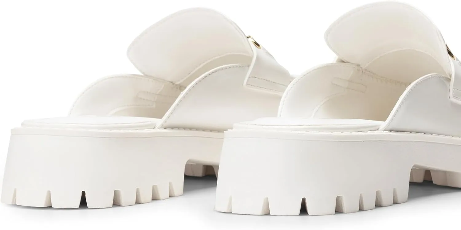 DREAM PAIRS Mules for Women, Comfortable Loafer Mules Slip On Chunky Business Casual Shoes