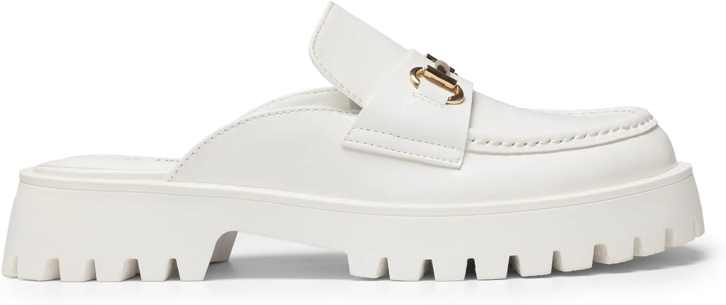 DREAM PAIRS Mules for Women, Comfortable Loafer Mules Slip On Chunky Business Casual Shoes