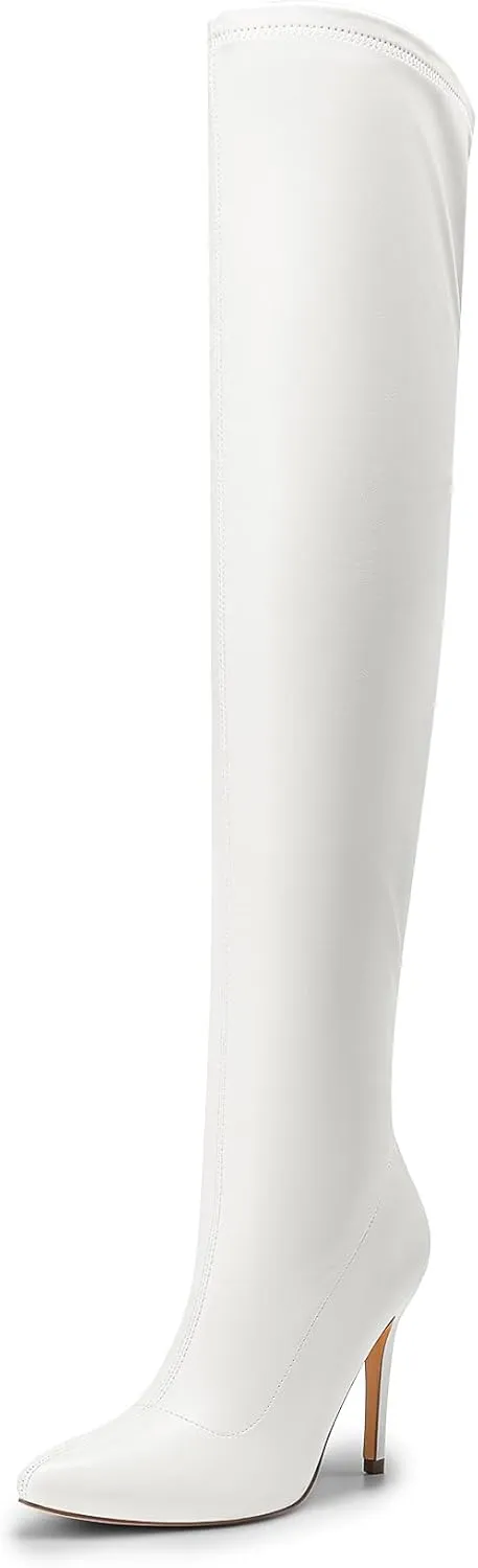 DREAM PAIRS Over The Knee Boots for Women, Women's Thigh High Boots Heel Fall Boots