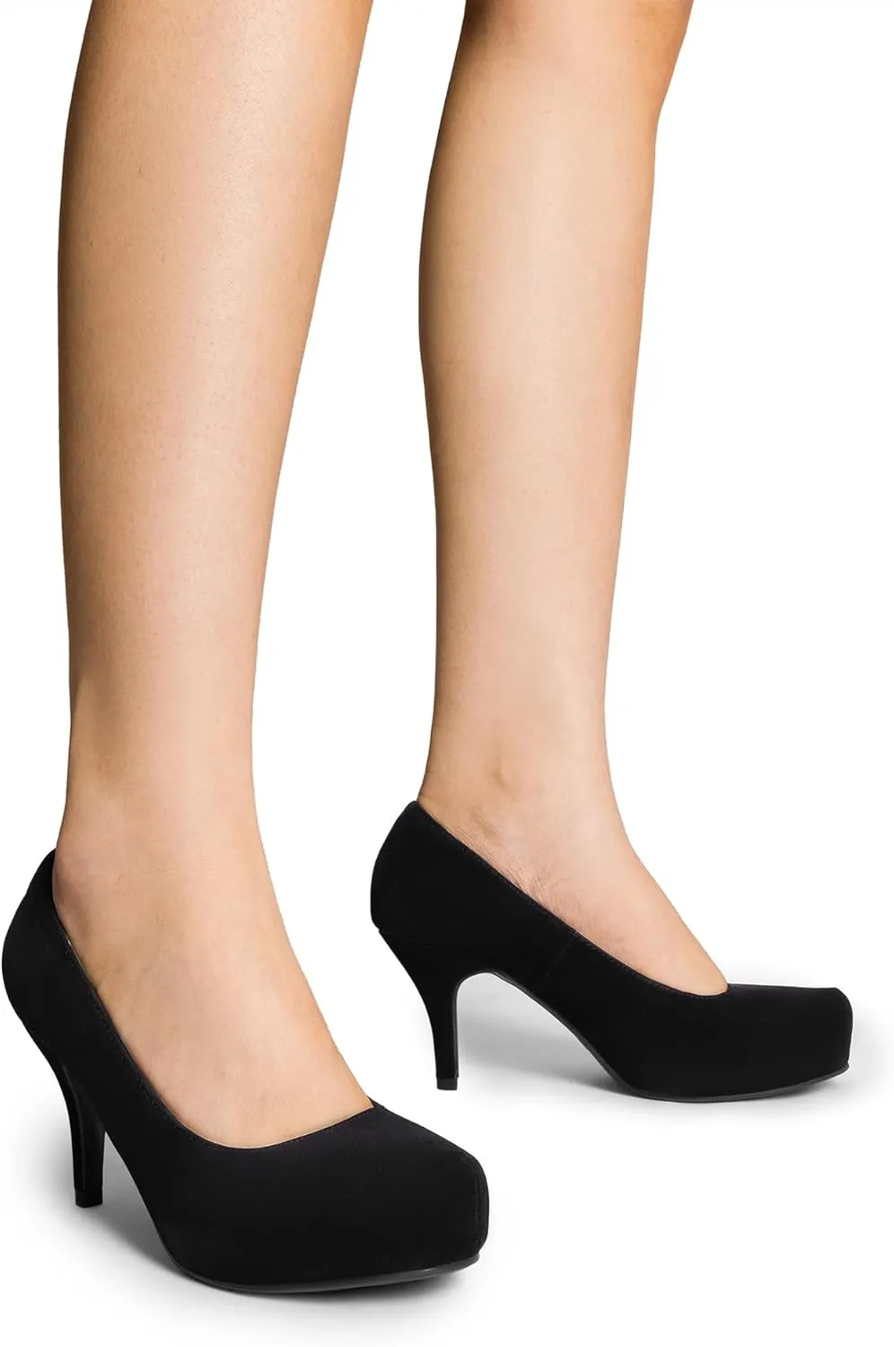 DREAM PAIRS Tiffany Women's Classic Elegant Versatile Low Stiletto Heel Dress Platform Pumps Shoes