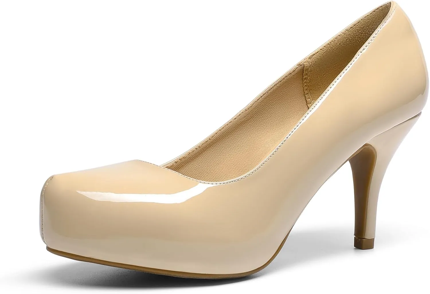 DREAM PAIRS Tiffany Women's Classic Elegant Versatile Low Stiletto Heel Dress Platform Pumps Shoes