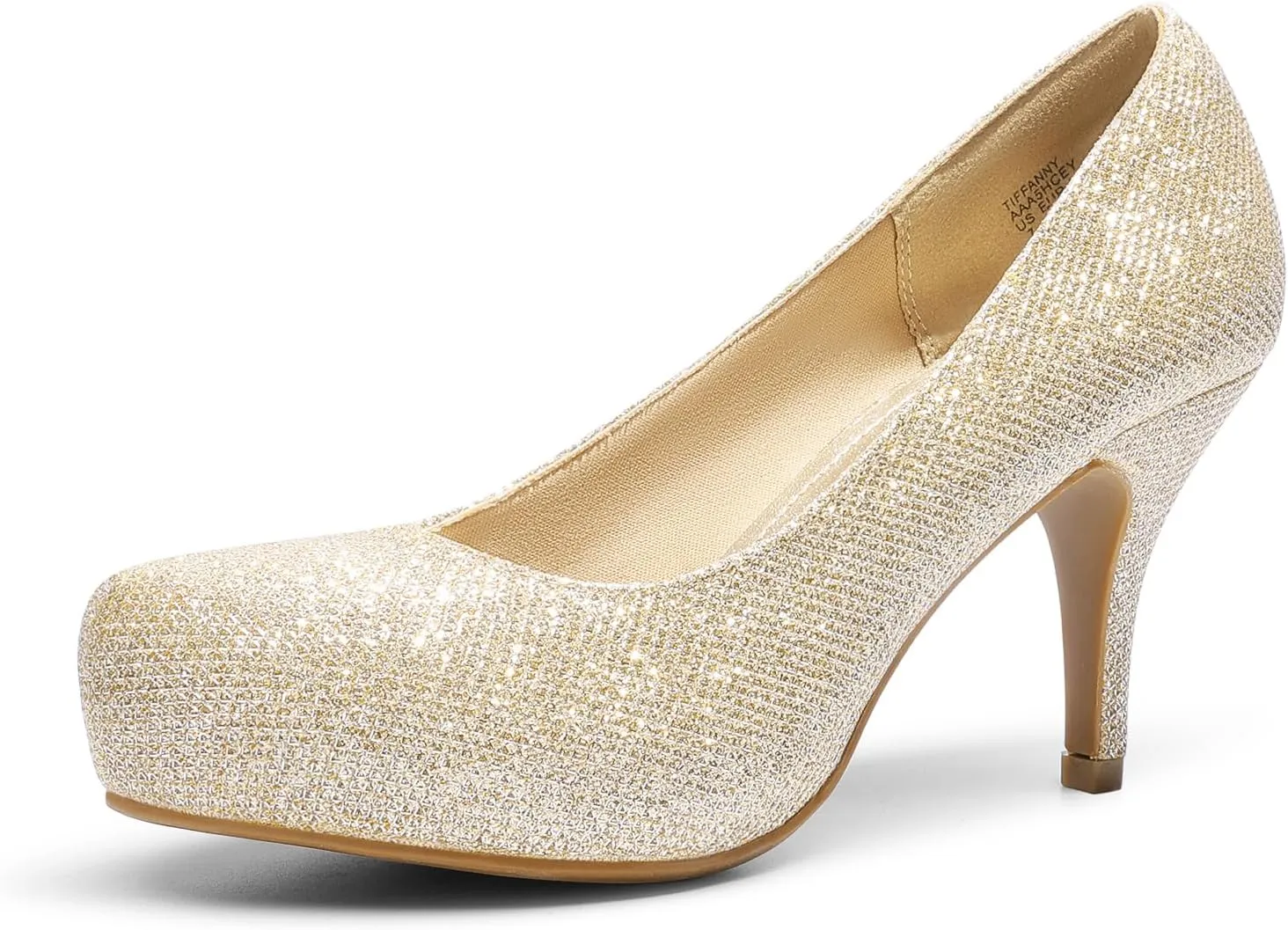 DREAM PAIRS Tiffany Women's Classic Elegant Versatile Low Stiletto Heel Dress Platform Pumps Shoes