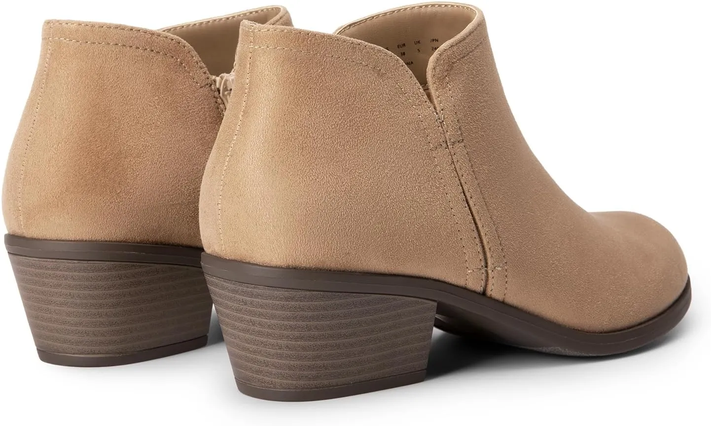 DREAM PAIRS Women's Ankle Boots Low Chunky Heel Comfortable Short Fall Booties Shoes