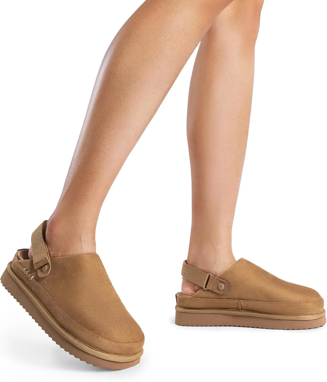DREAM PAIRS Women's Clog Slippers Women's Platform Clogs for Women Mules Slip on Shoes Adjustable