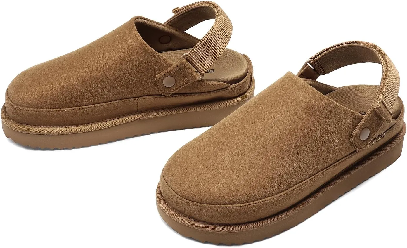 DREAM PAIRS Women's Clog Slippers Women's Platform Clogs for Women Mules Slip on Shoes Adjustable