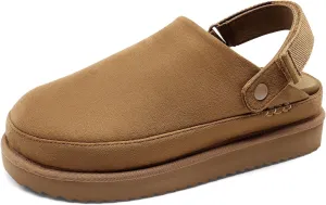 DREAM PAIRS Women's Clog Slippers Women's Platform Clogs for Women Mules Slip on Shoes Adjustable