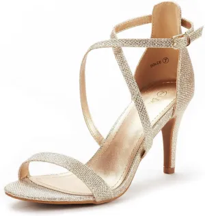 DREAM PAIRS Women's Dolce Fashion Stilettos Open Toe Pump Heel Sandals