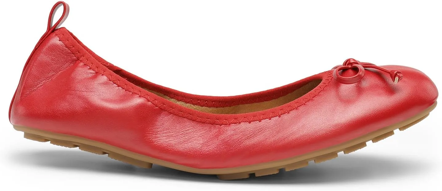 DREAM PAIRS Women's Flats, Foldable Ballet Flats for Women, Bowknot Round Toe Comfort Light Weight Slip-On Dress Shoes