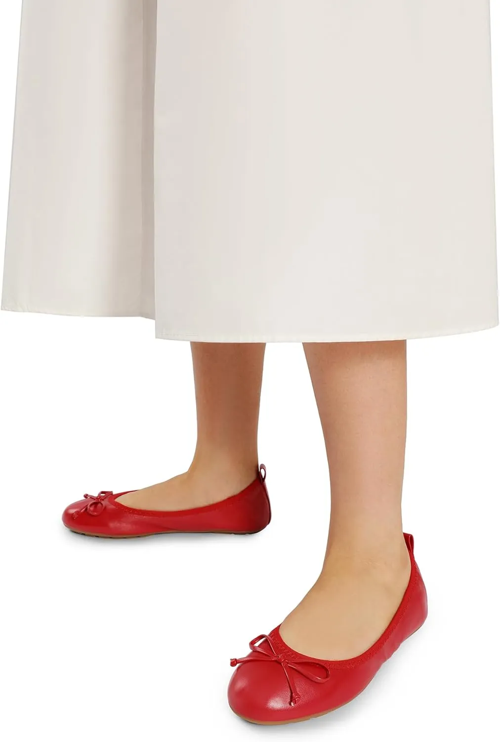DREAM PAIRS Women's Flats, Foldable Ballet Flats for Women, Bowknot Round Toe Comfort Light Weight Slip-On Dress Shoes