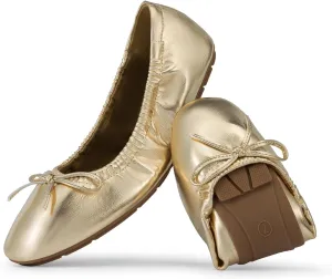 DREAM PAIRS Women's Flats Foldable Square Toe Ballet Flats for Women Bowknot Dressy Comfortable Light Weight Slip On Dress Shoes