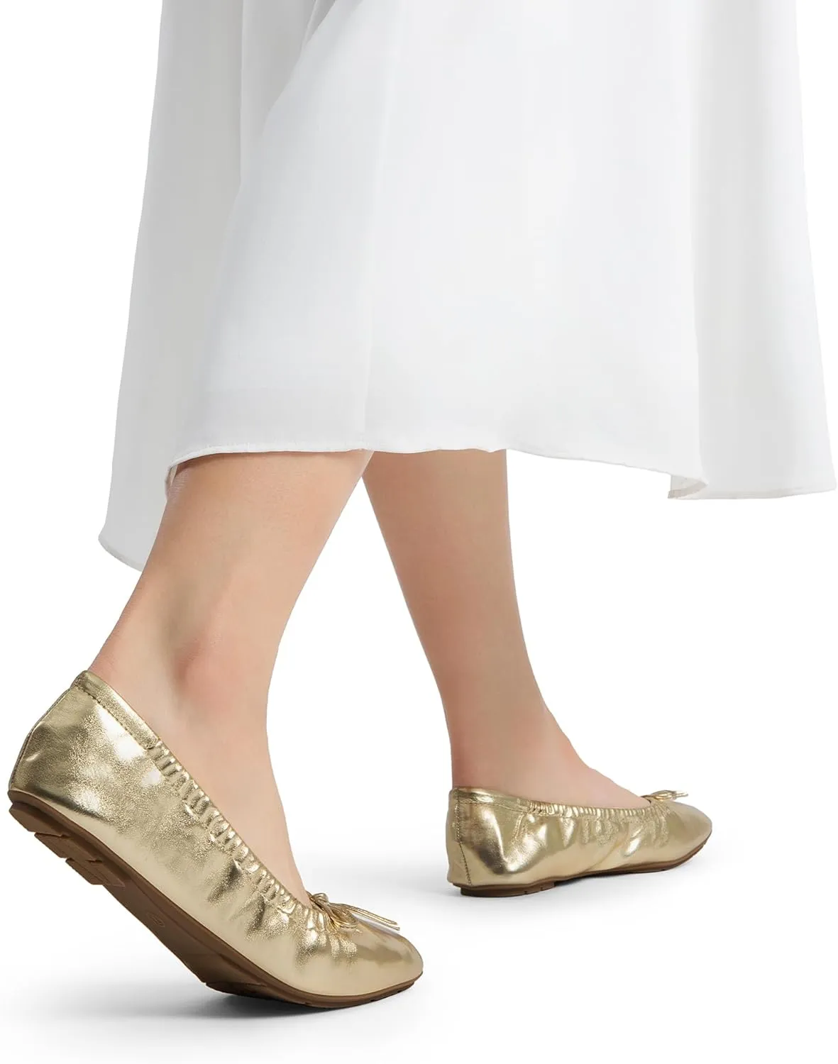 DREAM PAIRS Women's Flats Foldable Square Toe Ballet Flats for Women Bowknot Dressy Comfortable Light Weight Slip On Dress Shoes
