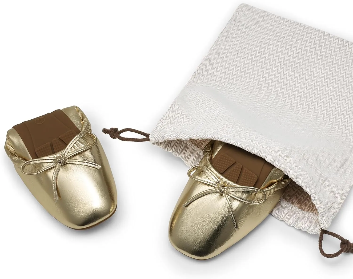 DREAM PAIRS Women's Flats Foldable Square Toe Ballet Flats for Women Bowknot Dressy Comfortable Light Weight Slip On Dress Shoes