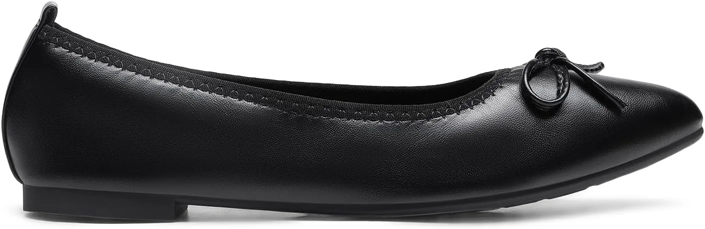 DREAM PAIRS Women's Foldable Flats Shoes Pointed Toe Ballet Flats Bowknot Comfort Slip on Dress Shoes