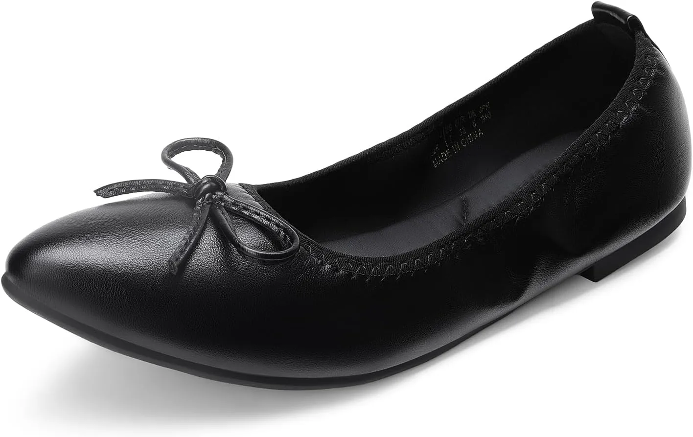 DREAM PAIRS Women's Foldable Flats Shoes Pointed Toe Ballet Flats Bowknot Comfort Slip on Dress Shoes