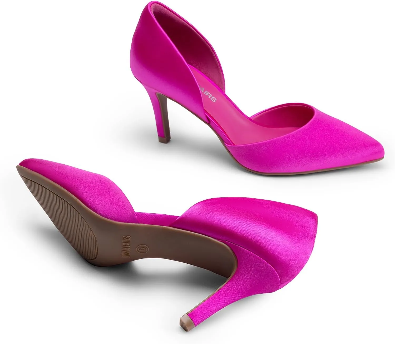 DREAM PAIRS Women's High Heel Closed Toe Dress Shoes Pumps Elegant Stiletto D'Orsay Slip On