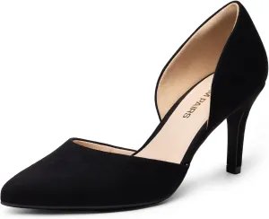 DREAM PAIRS Women's High Heel Closed Toe Dress Shoes Pumps Elegant Stiletto D'Orsay Slip On