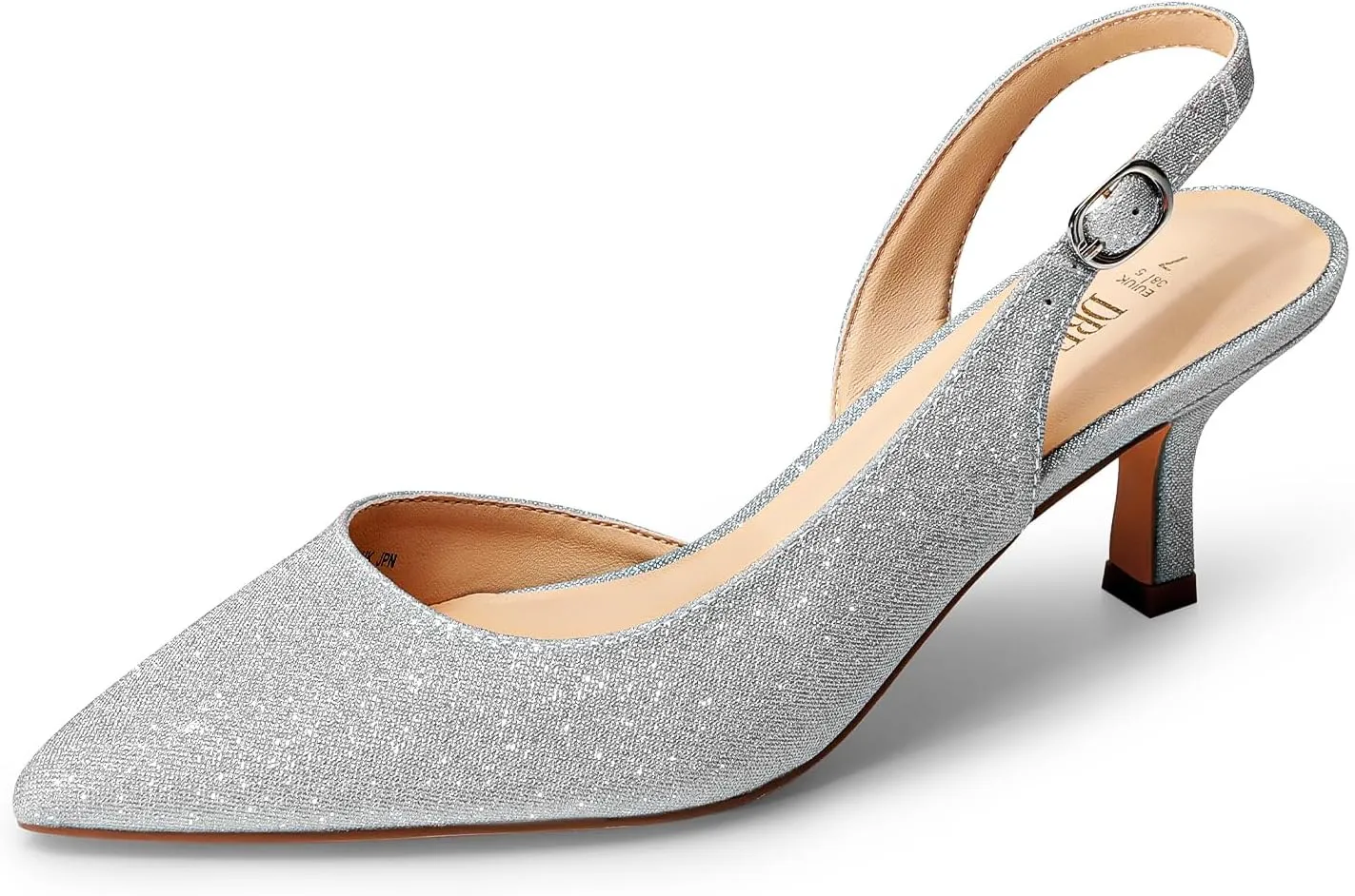 DREAM PAIRS Women's Kitten Heels Slingback Closed Pointed Toe Low Pumps Shoes Women Party Wedding Sexy Casual Dress Shoes