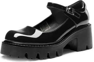 DREAM PAIRS Women's Mary Janes Shoes Platform Dress Low Heel Chunky Pumps Round Toe Ankle Strap Pumps Shoes Oxfords