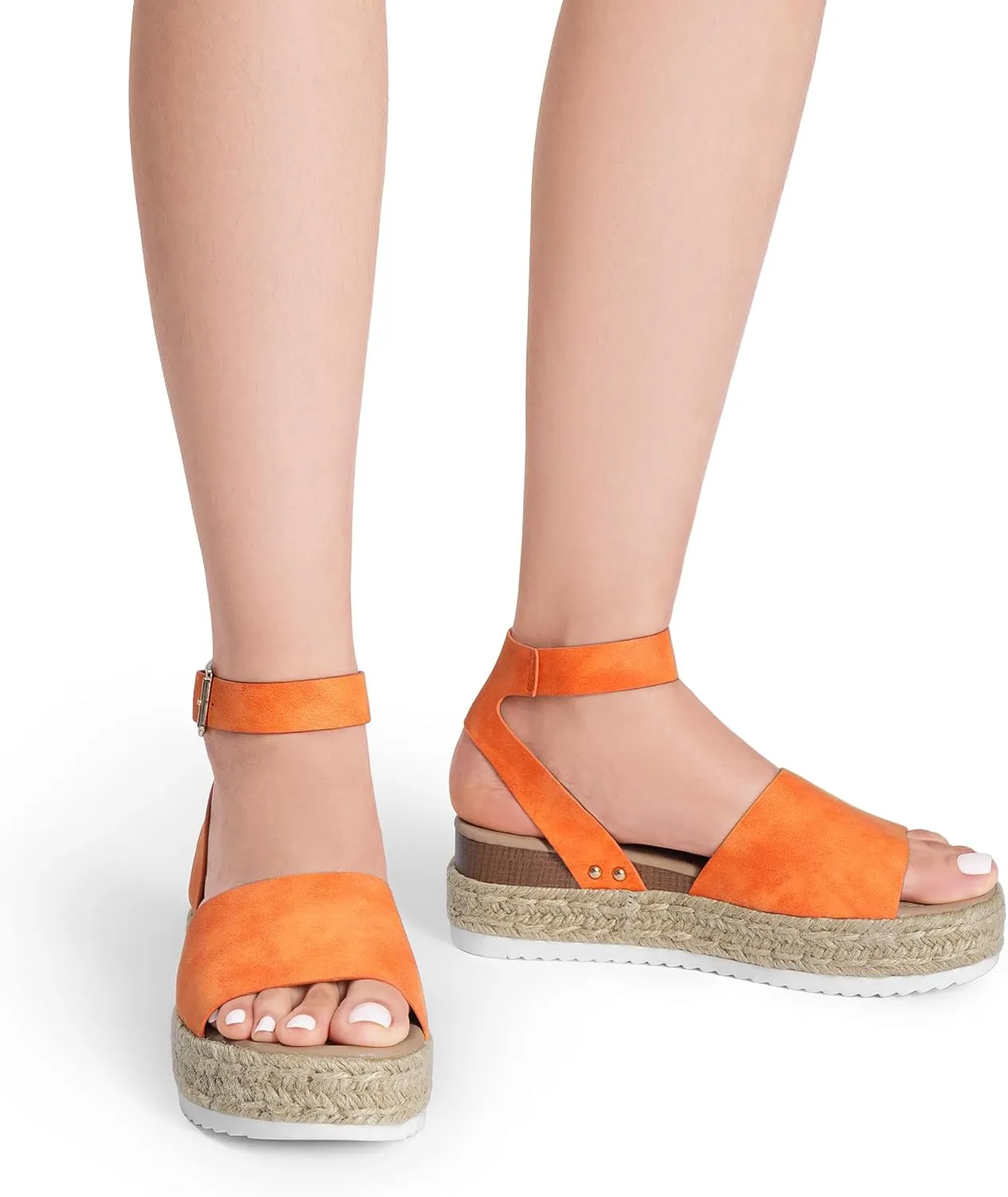 DREAM PAIRS Women's Platform Espadrilles Casual Ankle Strap Wedge Sandals Comfortable Dressy Summer Shoes