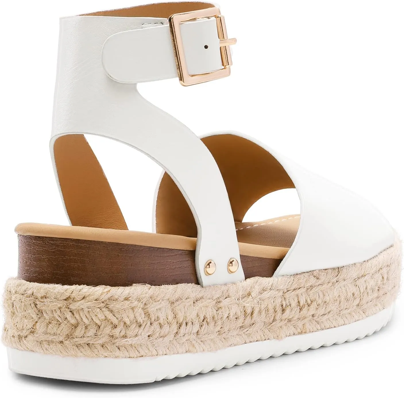 DREAM PAIRS Women's Platform Espadrilles Casual Ankle Strap Wedge Sandals Comfortable Dressy Summer Shoes