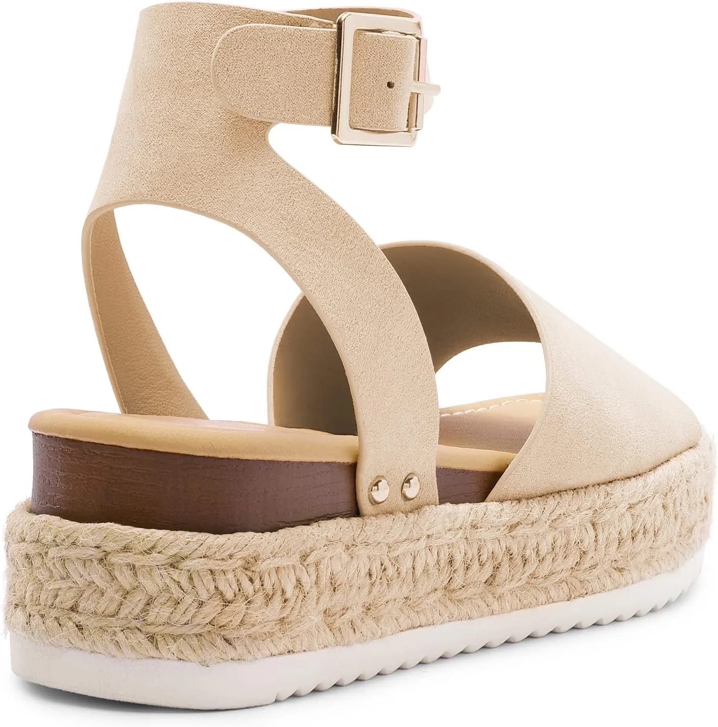 DREAM PAIRS Women's Platform Espadrilles Casual Ankle Strap Wedge Sandals Comfortable Dressy Summer Shoes