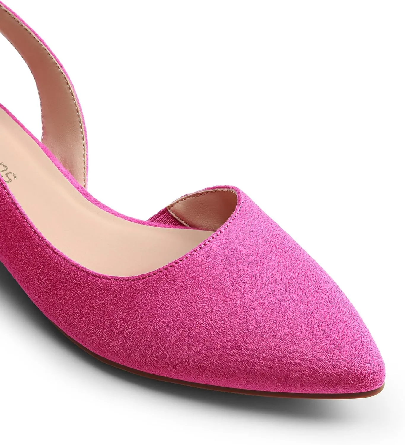 DREAM PAIRS Womens Slingback Kitten Low Block Heels Closed Pointed Toe Ankle Strap Elegant Dressy Pumps Wedding Party Dress Shoes for Women