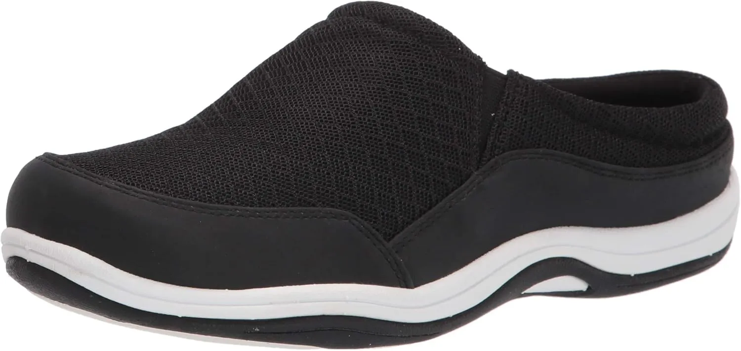 Easy Street Women's Athleisure Shoe Mule, Black, 7.5