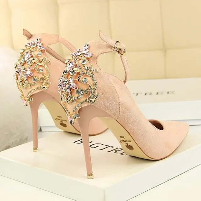 Elegant Crystal Pumps