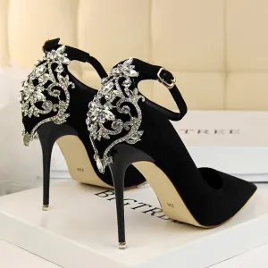 Elegant Crystal Pumps