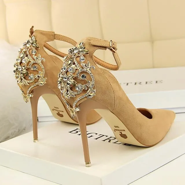 Elegant Crystal Pumps