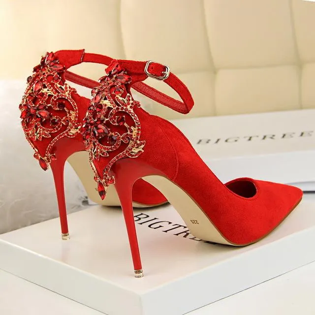 Elegant Crystal Pumps