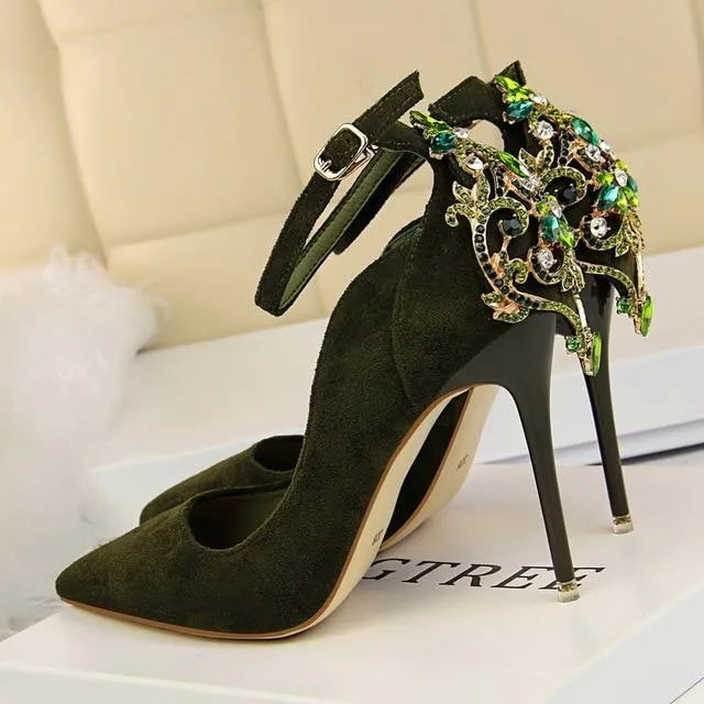 Elegant Crystal Pumps