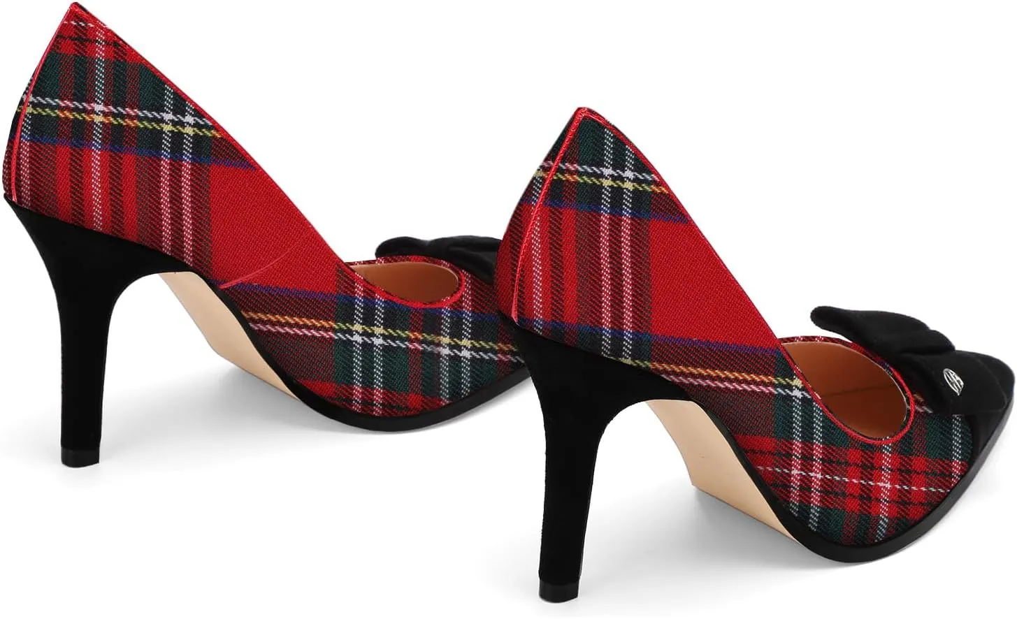 Elegant Pointed Toe High Heels for Women - Classic Pumps with Bow Detail, Comfortable 3.5-Inch Stiletto for Office, Evening Party Sleek Shoes