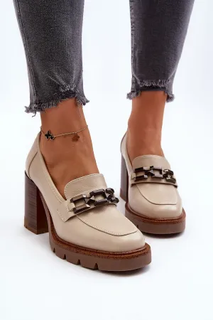 Elegant Sleek Timeless Block Heel Pumps