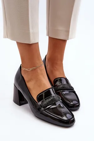 Elegant Sleek Timeless Block Heel Pumps