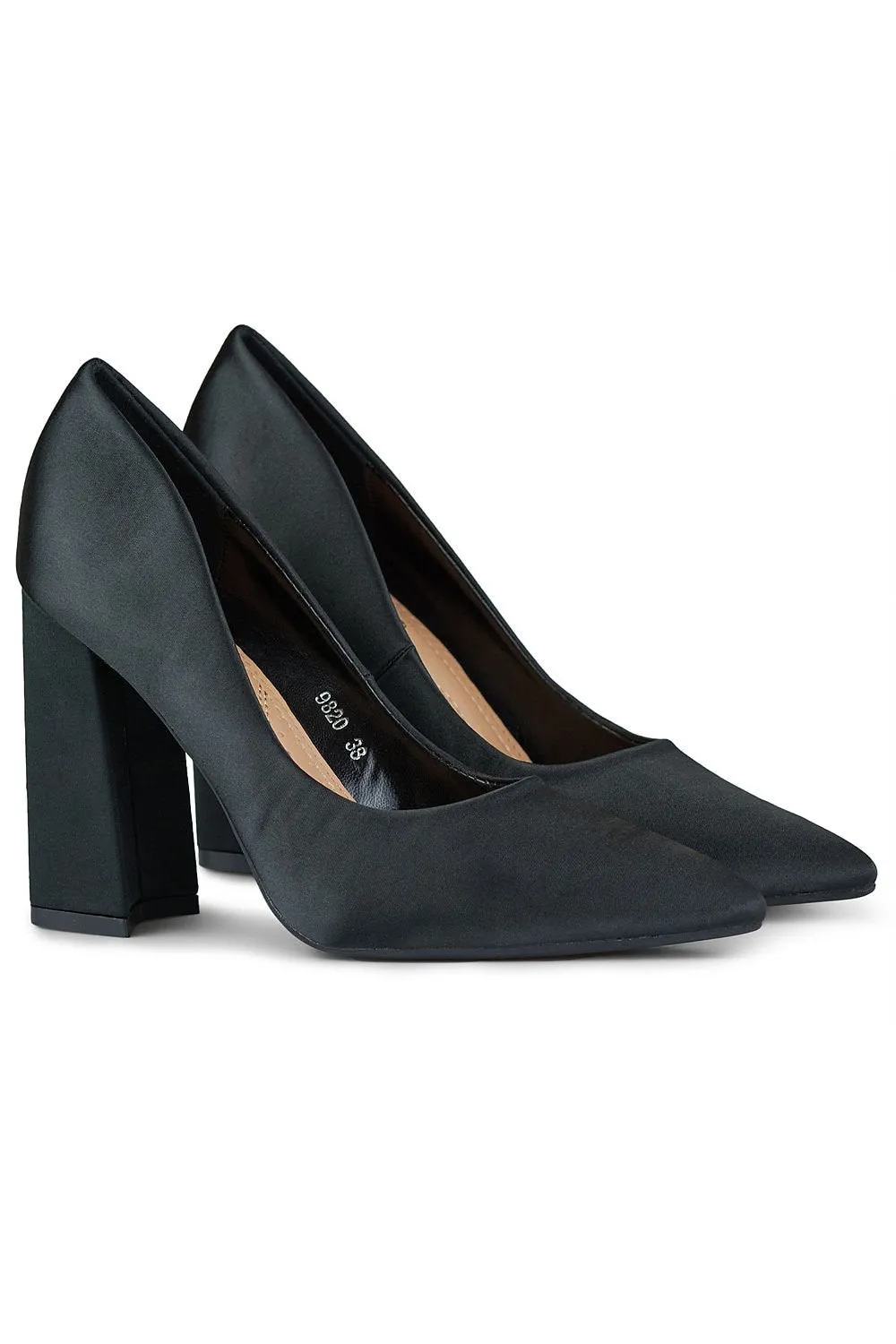 Elegant Sleek Timeless Block Heel Pumps