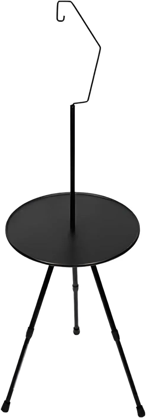 Ellniges]【Portable Outdoor Table Adjustable Height Aluminum Folding Camp Table w/Snap-on Base & Non-Slip Surface - Compact Foldable Design for Picnic, Hiking, Home Use