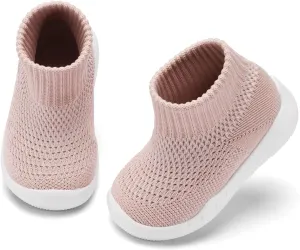 Engtoy Baby Shoes & Socks - Non-Slip Breathable Slippers with Soft Rubber Sole - Baby Boys & Girls Slip On Sneakers