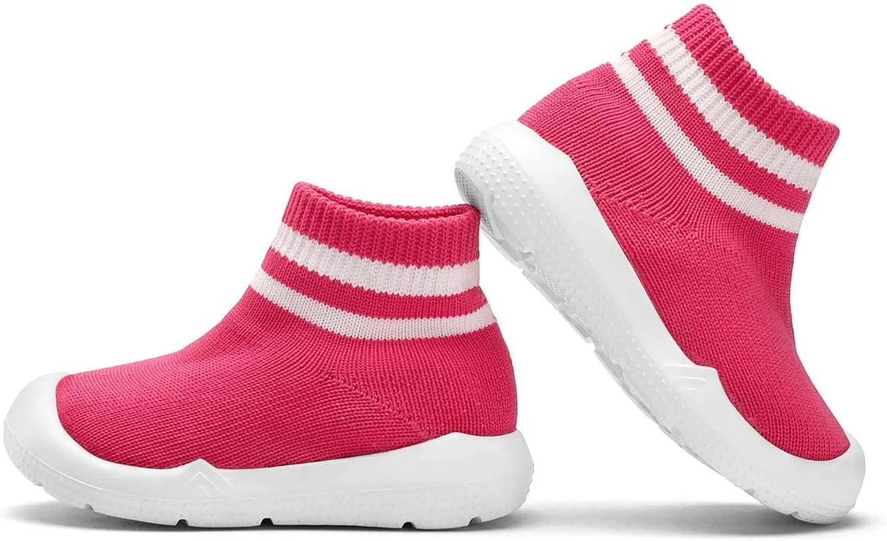 Engtoy Baby Sock Shoes Baby Walking Shoes Infant Non-Slip Breathable Slippers with Soft Rubber Sole Baby Boys Girls Slip On Sneakers