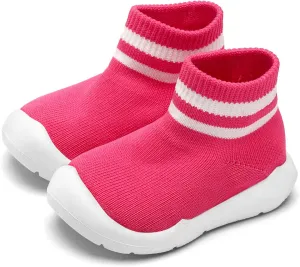 Engtoy Baby Sock Shoes Baby Walking Shoes Infant Non-Slip Breathable Slippers with Soft Rubber Sole Baby Boys Girls Slip On Sneakers