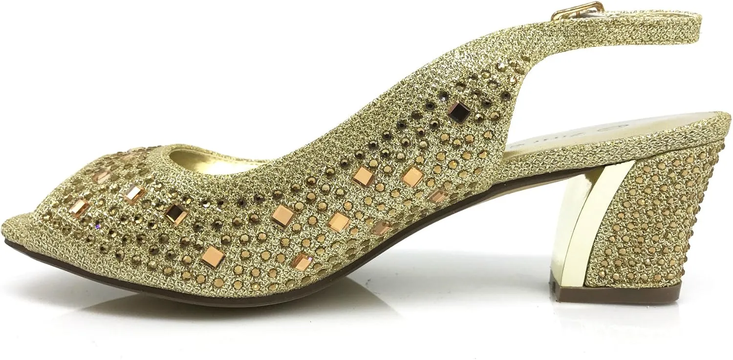 Enzo Romeo Lime01 Womens Open Toe Low Heel Wedding Rhinestone Wedge Sandal Shoes