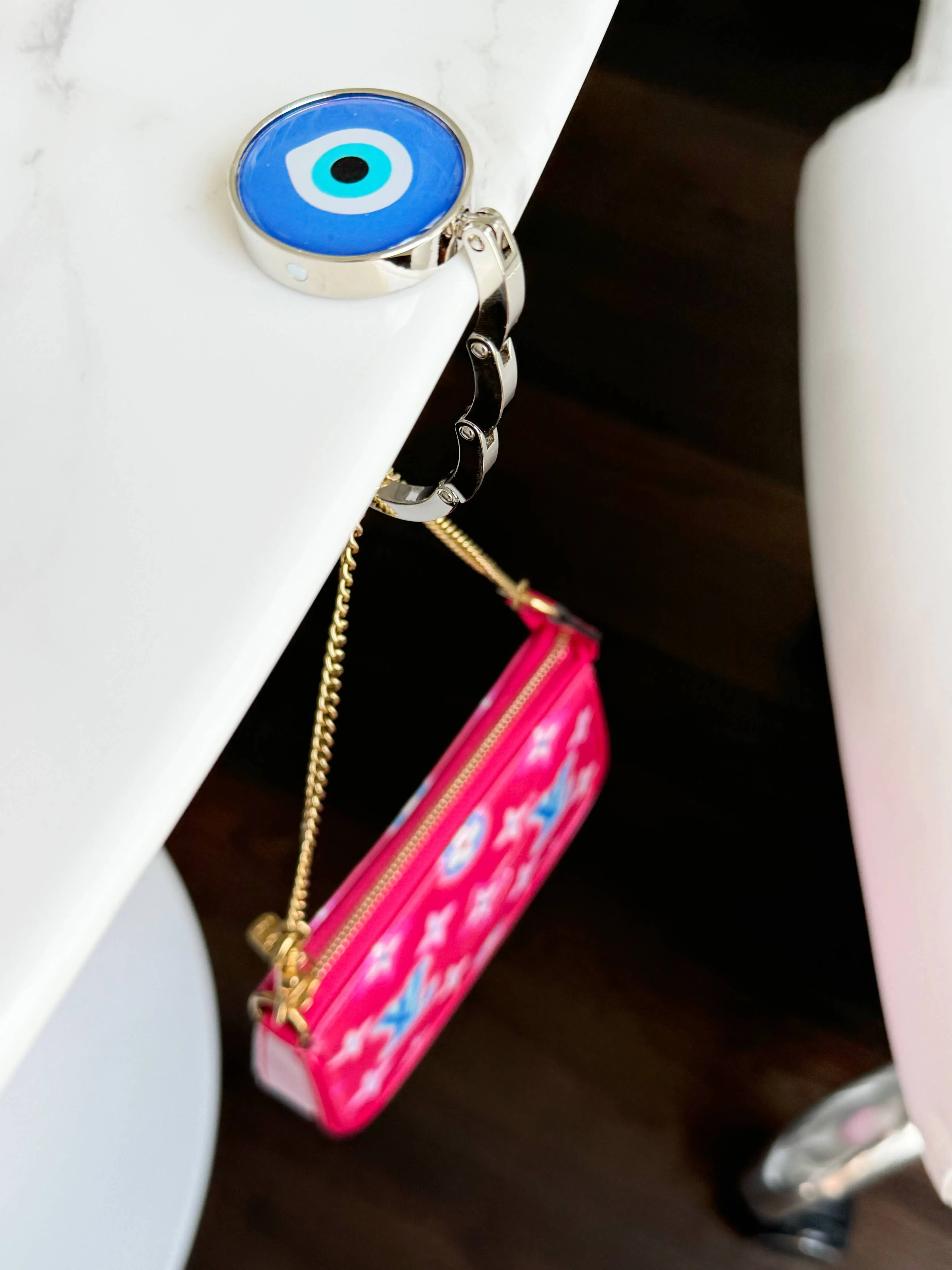 Evil Eye Handbag Purse Hook Hanger 