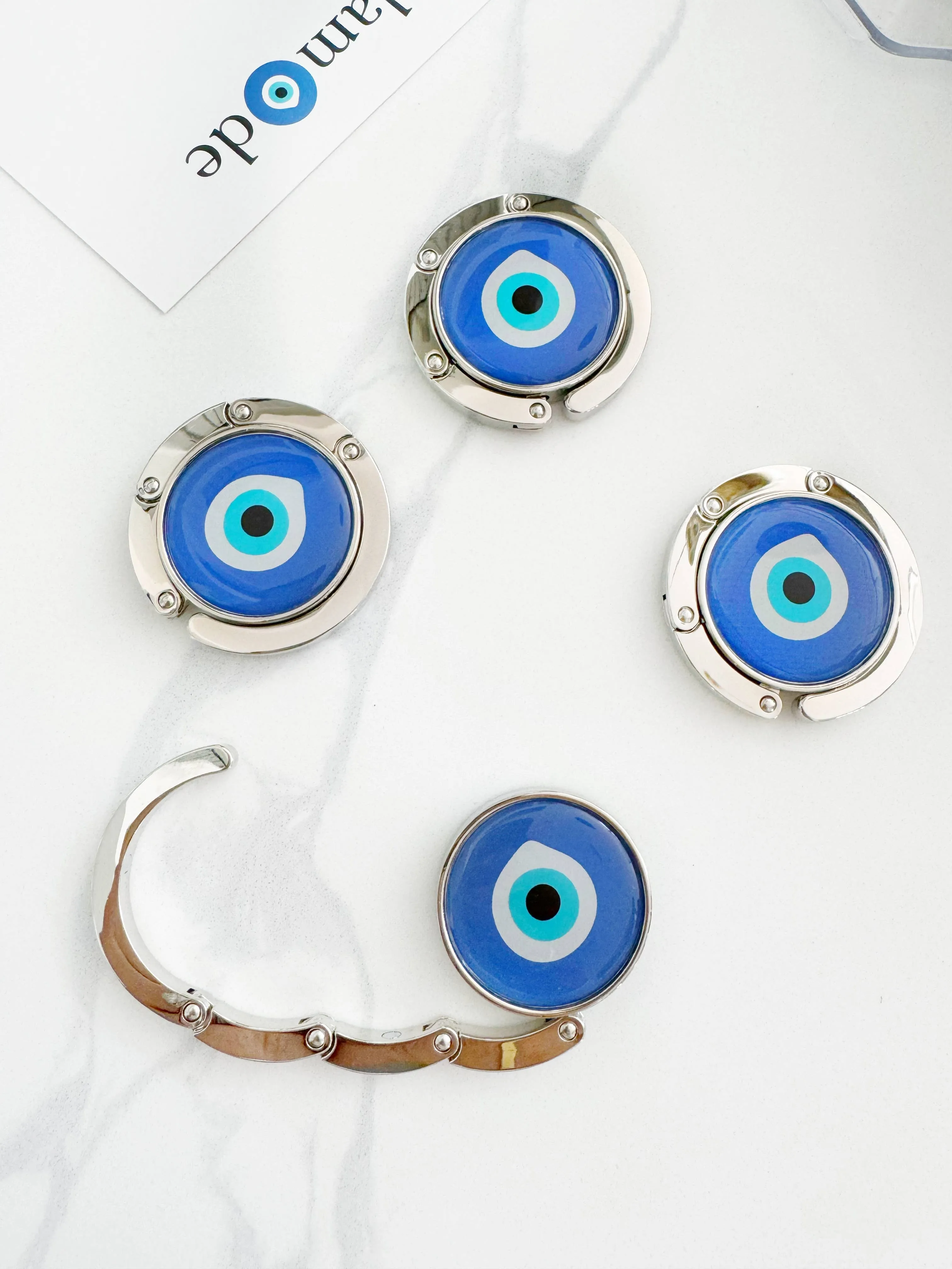 Evil Eye Handbag Purse Hook Hanger 