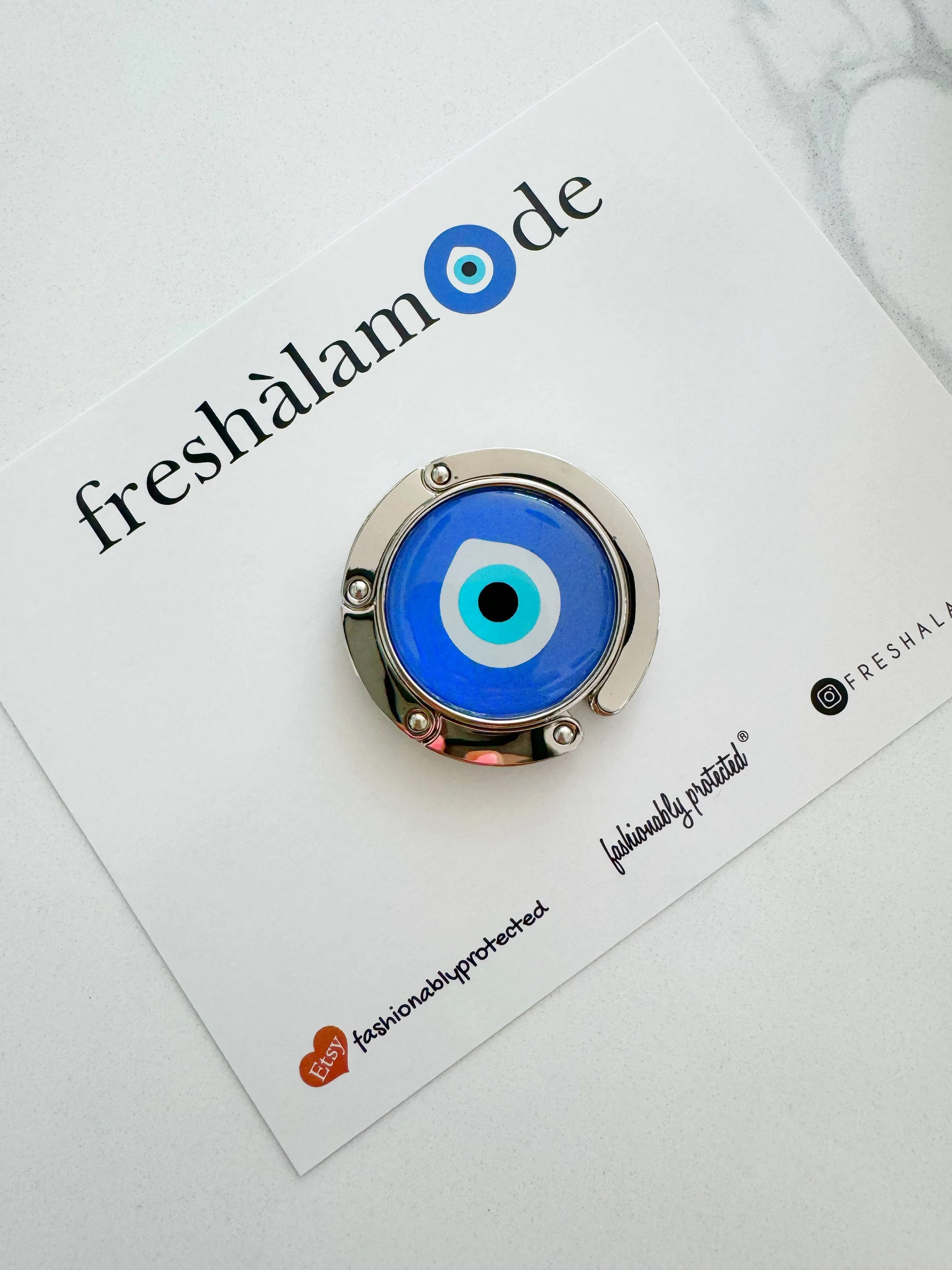 Evil Eye Handbag Purse Hook Hanger 