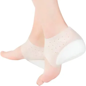 EXCEART Heel Cup Insoles Half Height Increase Insoles Invisible Silicone Shoe Lift Heel Pads 5.5CM Men Women (for Size 40-46)