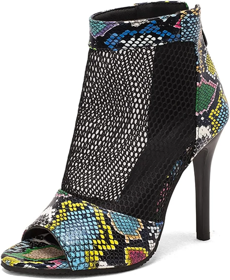 Fashion Peep Toe Mesh Air Summer Booties Women Gladiator Sandal