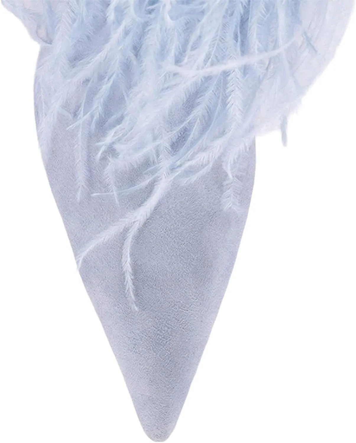 Feather High-Heeled Boots,Elegant All-match Boots,Pointed Toe Stiletto Boots,Suitable for All Seasons