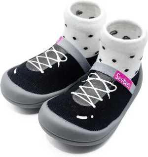 Feebee's Baby Sock Shoes Baby Walking Shoes Infant Non-Slip Lightweight Slippers with Soft Rubber Sole Baby Boys Girls Slip On Sneakers