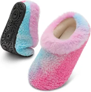 FEETCITY Toddler Slippers - Slip On Shoes for Girls & Boys, Lightweight & Warm Indoor Walking Shoes