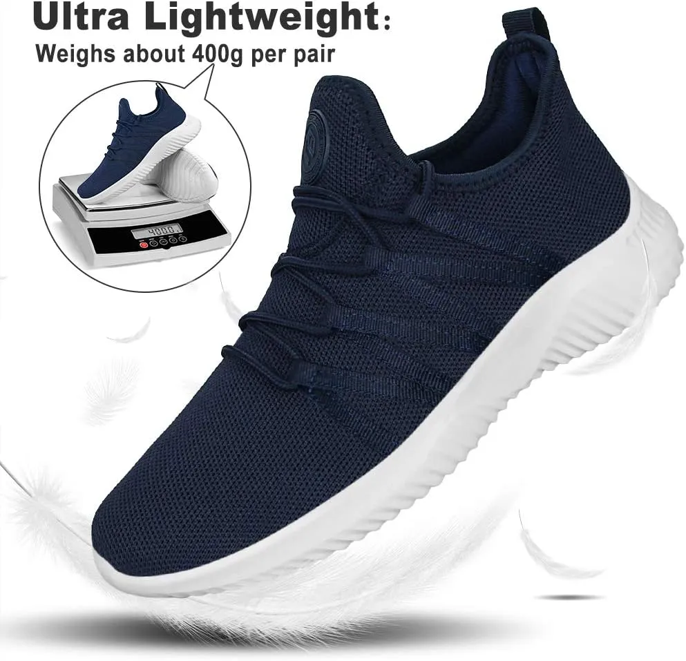 Feethit Mens Slip On Running Shoes Breathable Lightweight Comfortable Fashion Non Slip Sneakers for Men